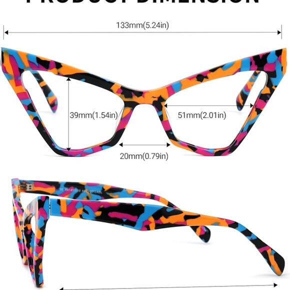 Cat Eye Blue Light Blocking Glasses main image 5